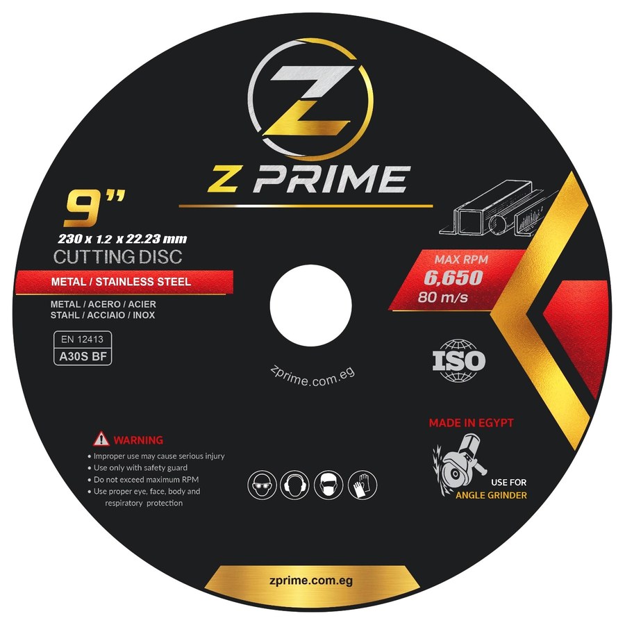 Z Prime 9 inch biscuit cutting disc