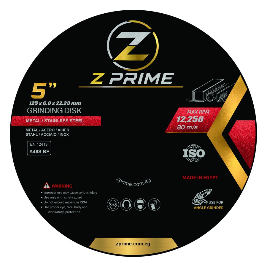Z Prime 5 inch grinding disc